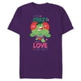 thumbnail image 1 of Marvel Hulk I’m Crazy in Love for You Valentine’s Day - Short Sleeve Blended T-Shirt for Adults - Customized-Purple, 1 of 5