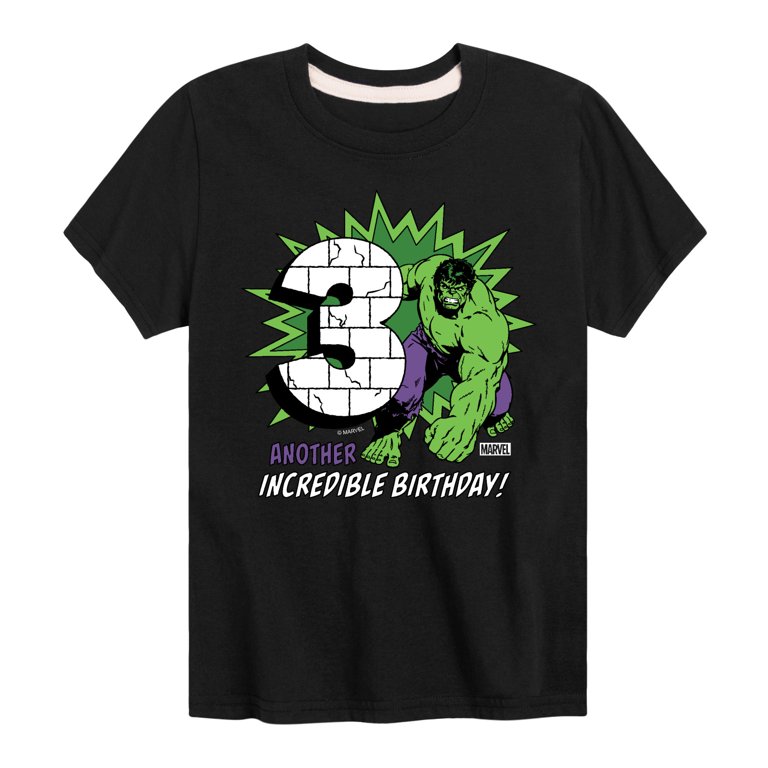 Marvel Hulk Incredible Birthday Toddler And Youth Short