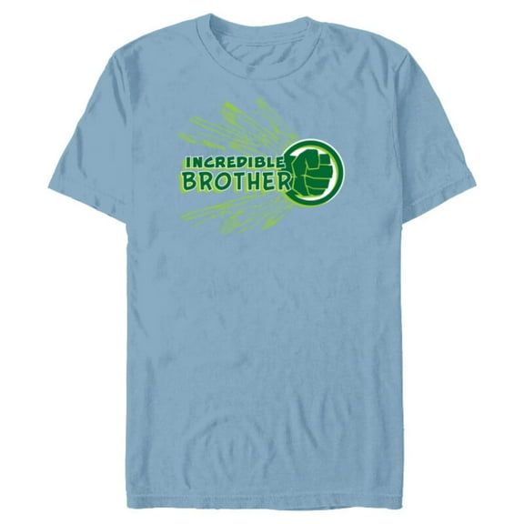 Marvel Hulk Incredible Brother Family Trip Vacation Birthday - Short Sleeve Blended T-Shirt for Adults - Customized-Ocean Blue