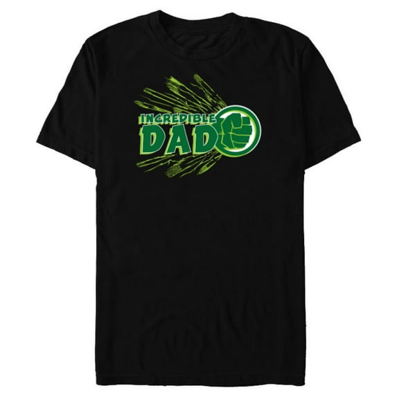 Marvel Hulk Incredible Dad Family Trip Vacation Father’s Day - Short Sleeve Blended T-Shirt for Adults - Customized-Black