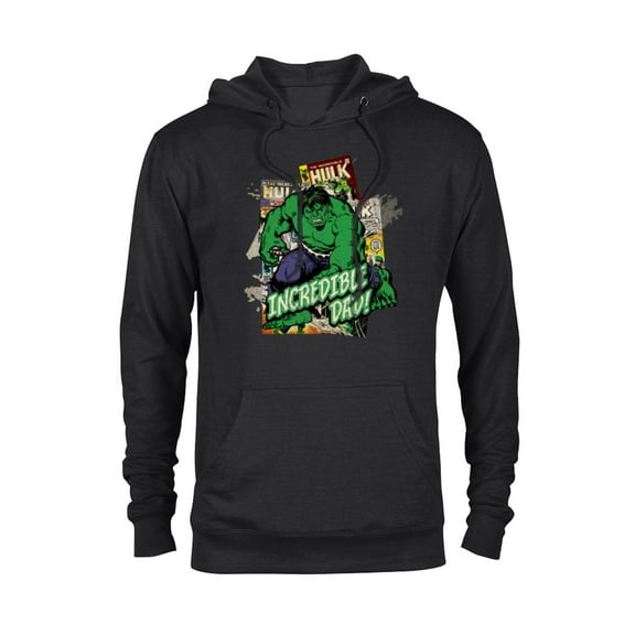 Marvel Hulk Incredible Dad Father's Day - Pullover Hoodie for Adults - Customized-Black