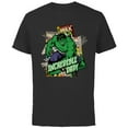 thumbnail image 1 of Marvel Hulk Incredible Dad Father's Day - Short Sleeve Cotton T-Shirt for Adults - Customized-Black, 1 of 5