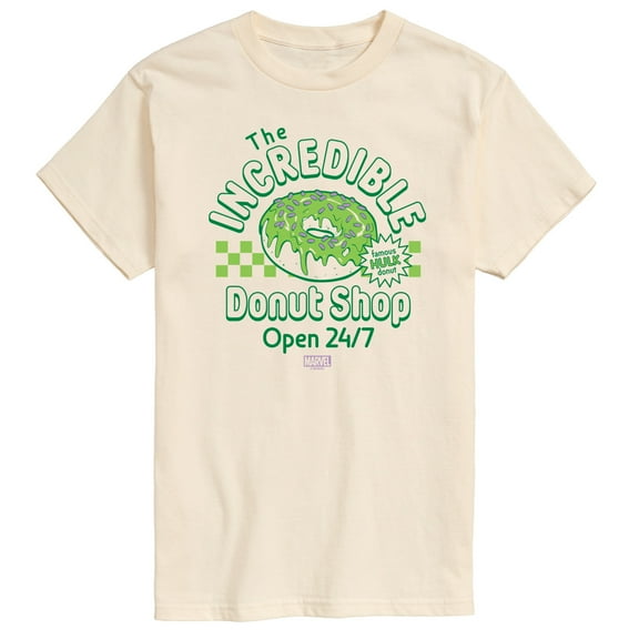 Marvel Hulk - Incredible Donut Shop - Men's Short Sleeve Graphic T-Shirt