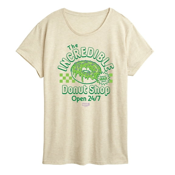 Marvel Hulk - Incredible Donut Shop - Women's Short Sleeve Graphic T-Shirt