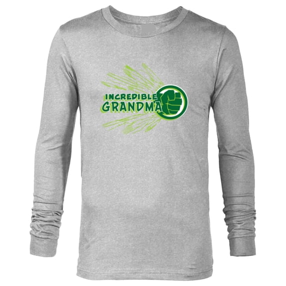 Marvel Hulk Incredible Grandma Family Trip Vacation - Long Sleeve T-Shirt for Men - Customized-Athletic Heather
