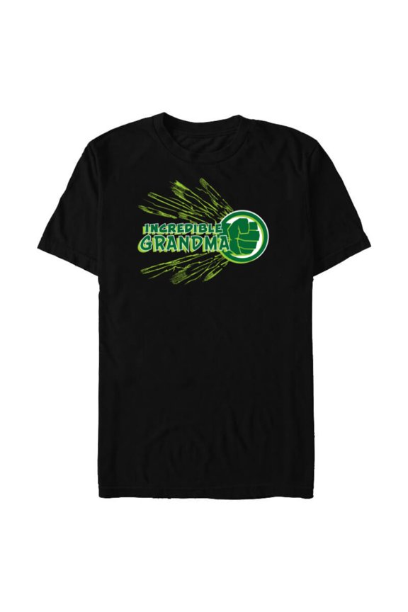 Hulk Incredible Grandma Family Trip Vacation - Short Sleeve Blended T-Shirt for Adults - Customized-Black