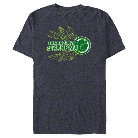 Marvel Hulk Incredible Grandma Family Trip Vacation - Short Sleeve Blended T-Shirt for Adults - Customized-Navy Heather