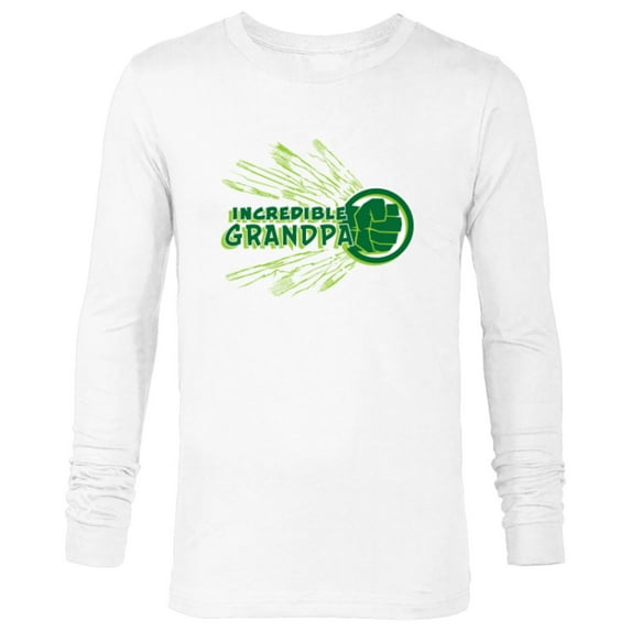 Marvel Hulk Incredible Grandpa Family Trip Vacation - Long Sleeve T-Shirt for Men - Customized-White