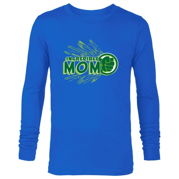 Marvel Hulk Incredible Mom Family Trip Vacation Mother’s Day - Long Sleeve T-Shirt for Men - Customized-Royal