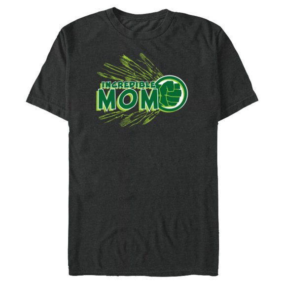 Marvel Hulk Incredible Mom Family Trip Vacation Mother’s Day - Short Sleeve Blended T-Shirt for Adults - Customized-Dark Heather