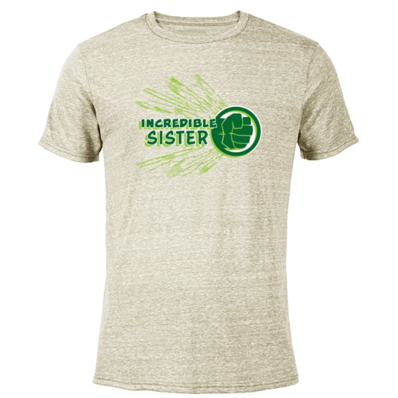 Marvel Hulk Incredible Sister Family Trip Vacation Birthday - Short Sleeve Blended T-Shirt for Adults - Customized-Yellow