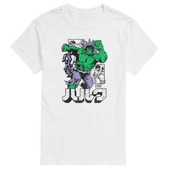 Marvel Hulk - Katakana - Men's Short Sleeve Graphic T-Shirt
