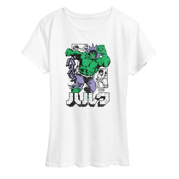 Marvel Hulk - Katakana - Women's Short Sleeve Graphic T-Shirt