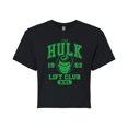 thumbnail image 1 of Marvel Hulk - Lift Club - Juniors Cropped Graphic T-Shirt, 1 of 5
