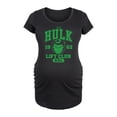 thumbnail image 1 of Marvel Hulk - Lift Club - Maternity Scoop Neck Graphic T-Shirt, 1 of 5