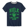 thumbnail image 1 of Marvel Hulk - Lift Club - Toddler And Youth Short Sleeve Graphic T-Shirt, 1 of 5