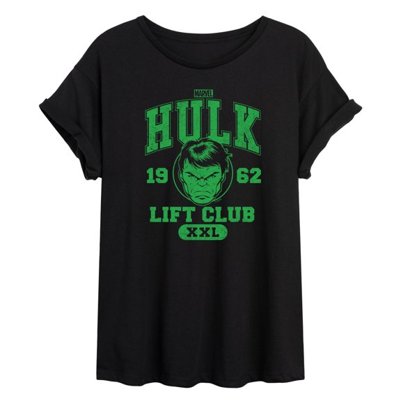 Marvel Hulk - Lift Club - Women's Oversized Graphic T-Shirt