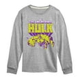 thumbnail image 1 of Marvel Hulk - Logo Pose - Toddler And Youth Long Sleeve Graphic T-Shirt, 1 of 5