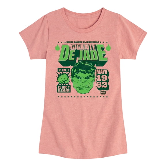 Marvel - Hulk Lucha - Youth Girls Fitted Short Sleeve T-Shirt