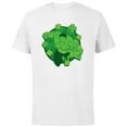 thumbnail image 1 of Marvel Hulk Outline Four-Leaf Clovers Green St Patrick’s Day - Short Sleeve Cotton T-Shirt for Adults - Customized-White, 1 of 5