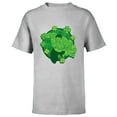 thumbnail image 1 of Marvel Hulk Outline Four-Leaf Clovers Green St Patrick’s Day - Short Sleeve T-Shirt for Kids - Customized-Athletic Heather, 1 of 5