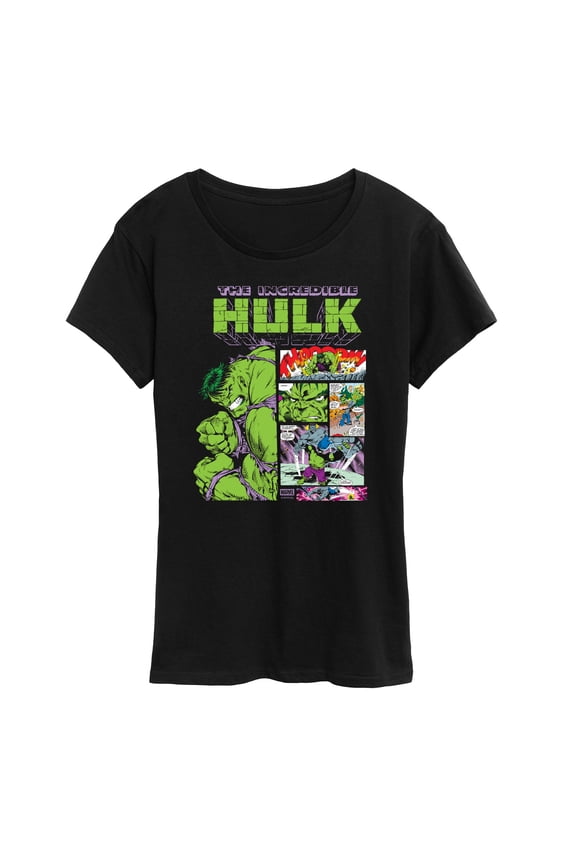 - Hulk Panel Portrait - Women's Short Sleeve Graphic T-Shirt
