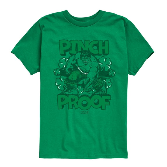 Marvel - Hulk Pinch Proof St. Patrick's Day - Toddler And Youth Short Sleeve Graphic T-Shirt