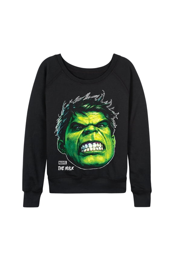 Hulk - Portrait Oversized - Women's French Terry Pullover Sweatshirt