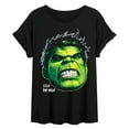 thumbnail image 1 of Marvel Hulk - Portrait Oversized - Women's Oversized Graphic T-Shirt, 1 of 5