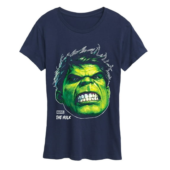 Marvel Hulk - Portrait Oversized - Women's Short Sleeve Graphic T-Shirt