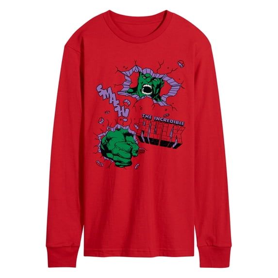 Marvel - Hulk Punch Wall - Men's Long Sleeve Graphic T-Shirt
