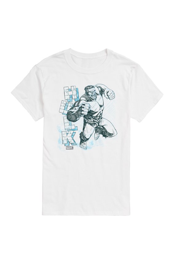 Hulk - Sketch - Men's Short Sleeve Graphic T-Shirt