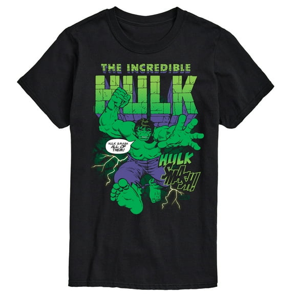 Marvel Hulk - Smash All Of Them - Men's Short Sleeve Graphic T-Shirt