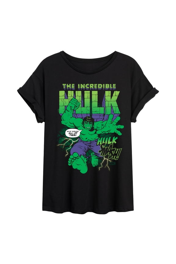 Hulk - Smash All Of Them - Women's Oversized Graphic T-Shirt
