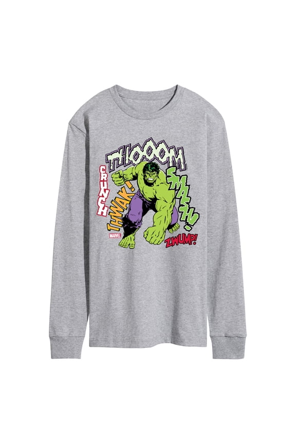 Hulk - Smash Crunch - Men's Long Sleeve Graphic T-Shirt