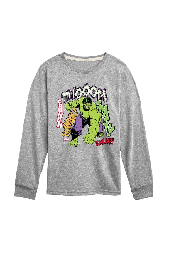 Hulk - Smash Crunch - Toddler And Youth Long Sleeve Graphic T-Shirt
