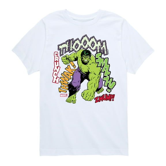 Marvel Hulk - Smash Crunch - Toddler And Youth Short Sleeve Graphic T-Shirt