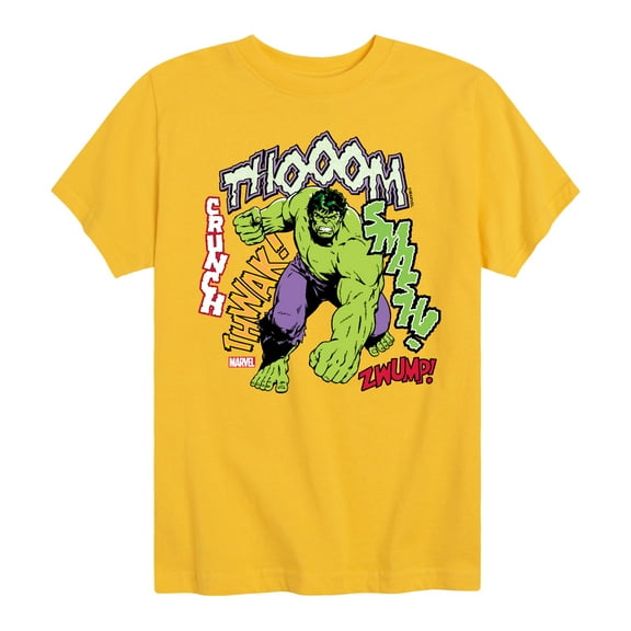Marvel Hulk - Smash Crunch - Toddler And Youth Short Sleeve Graphic T-Shirt
