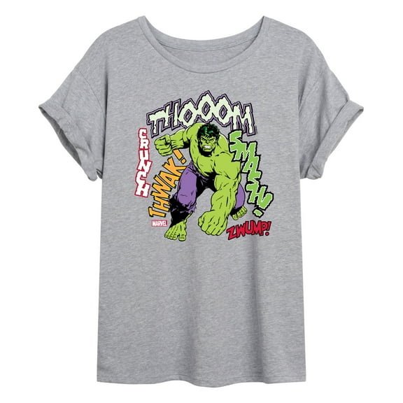 Marvel Hulk - Smash Crunch - Women's Oversized Graphic T-Shirt
