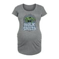 thumbnail image 1 of Marvel Hulk - Smash - Maternity Scoop Neck Graphic T-Shirt, 1 of 5