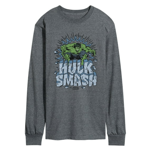 Marvel Hulk - Smash - Men's Long Sleeve Graphic T-Shirt