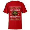 thumbnail image 1 of Marvel Hulk Smash Presents Holiday - Short Sleeve T-Shirt for Kids - Customized-Red, 1 of 5