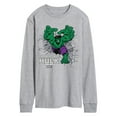 thumbnail image 1 of Marvel Hulk - Smash Through Wall - Men's Long Sleeve Graphic T-Shirt, 1 of 5