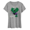 thumbnail image 1 of Marvel Hulk - Smash Through Wall - Women's Short Sleeve Graphic T-Shirt, 1 of 5