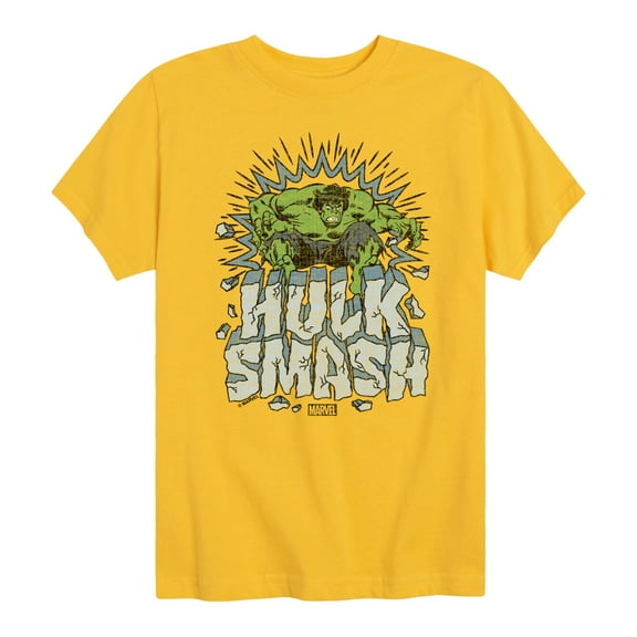 Marvel Hulk - Smash - Toddler And Youth Short Sleeve Graphic T-Shirt