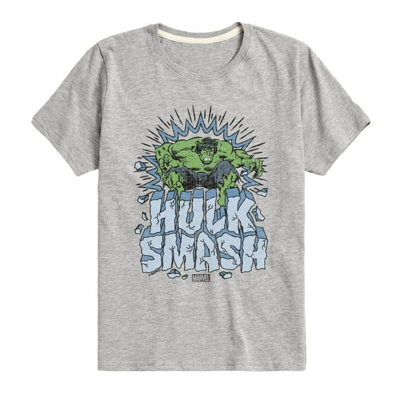 Marvel Hulk - Smash - Toddler And Youth Short Sleeve Graphic T-Shirt