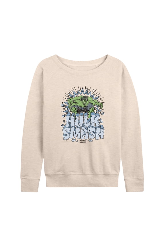 Hulk - Smash - Women's French Terry Pullover Long Sleeve Shirt