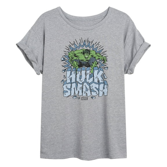 Marvel Hulk - Smash - Women's Oversized Graphic T-Shirt