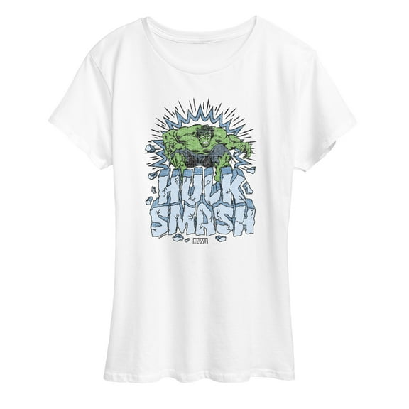 Marvel Hulk - Smash - Women's Short Sleeve Graphic T-Shirt