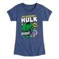 thumbnail image 1 of Marvel Hulk - Sticker Collage - Toddler And Youth Girls Fitted Short Sleeve Graphic T-Shirt, 1 of 5